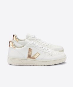 VEJA V-10 Leather White Platine