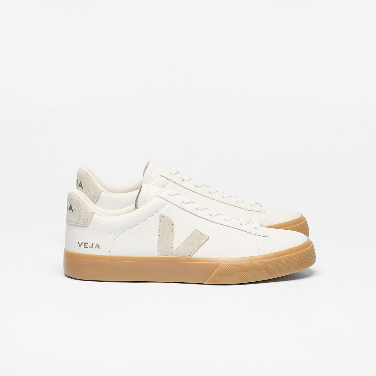 VEJA Campo Leather White Natural Natural