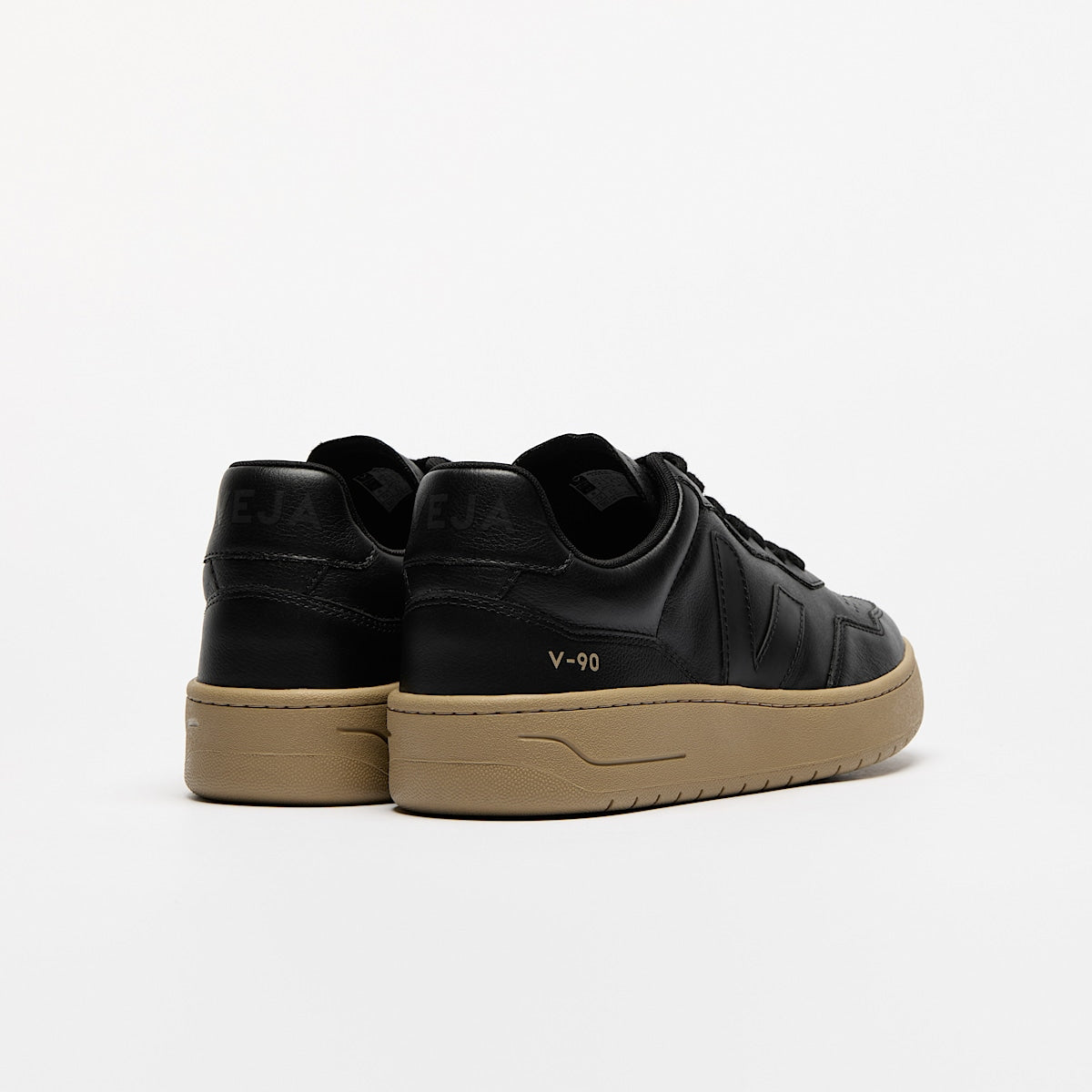 VEJA V-90 Leather Black Dune - Image 3