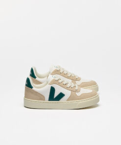 VEJA V-10 Leather White Brittany Almond