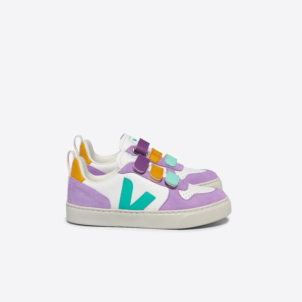 VEJA V-10 Leather White Multico Mint