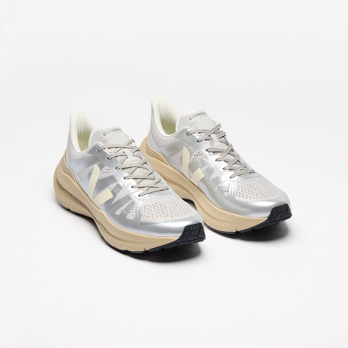 VEJA Condor 3 Advanced Engineered-Mesh Silver Almond - Image 4
