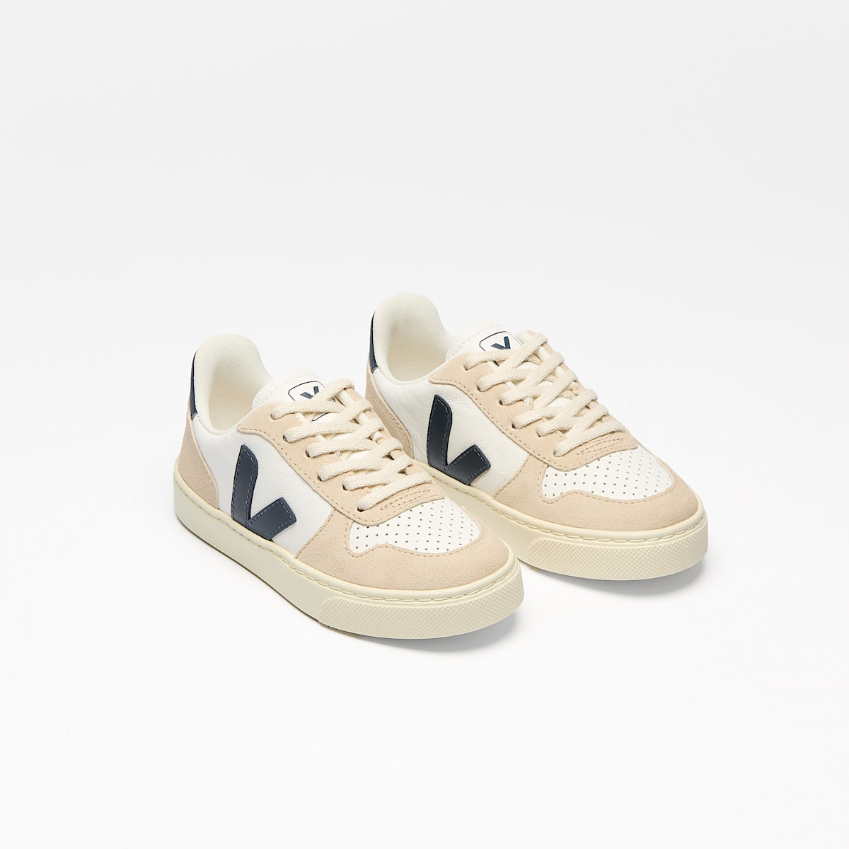 VEJA V-10 Leather White Nautico Almond - Image 2