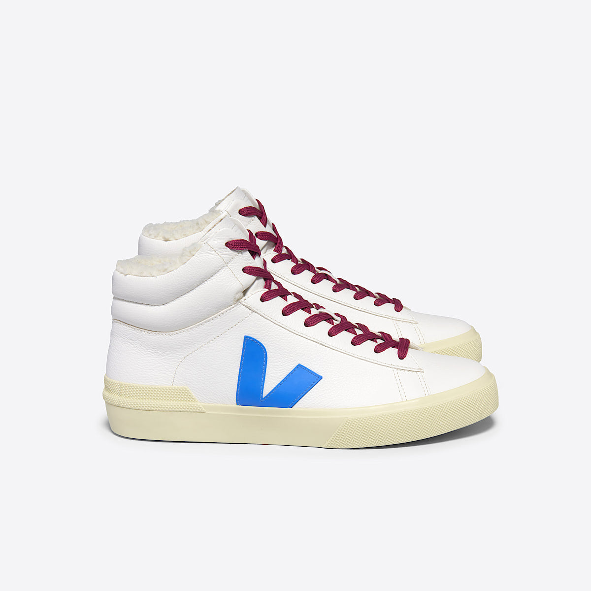 VEJA Minotaur Furred Leather White Egee
