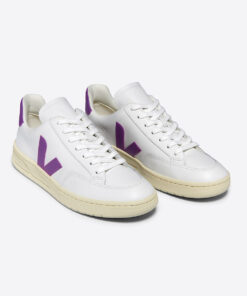 Alternative view of VEJA V-12 Leather White Cosmos
