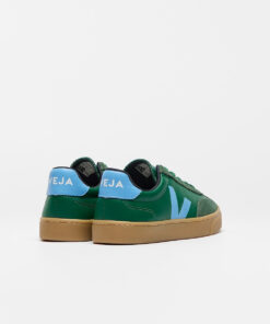 Alternative view of VEJA Volley Elastic Laces Leather Golf Aqua Natural