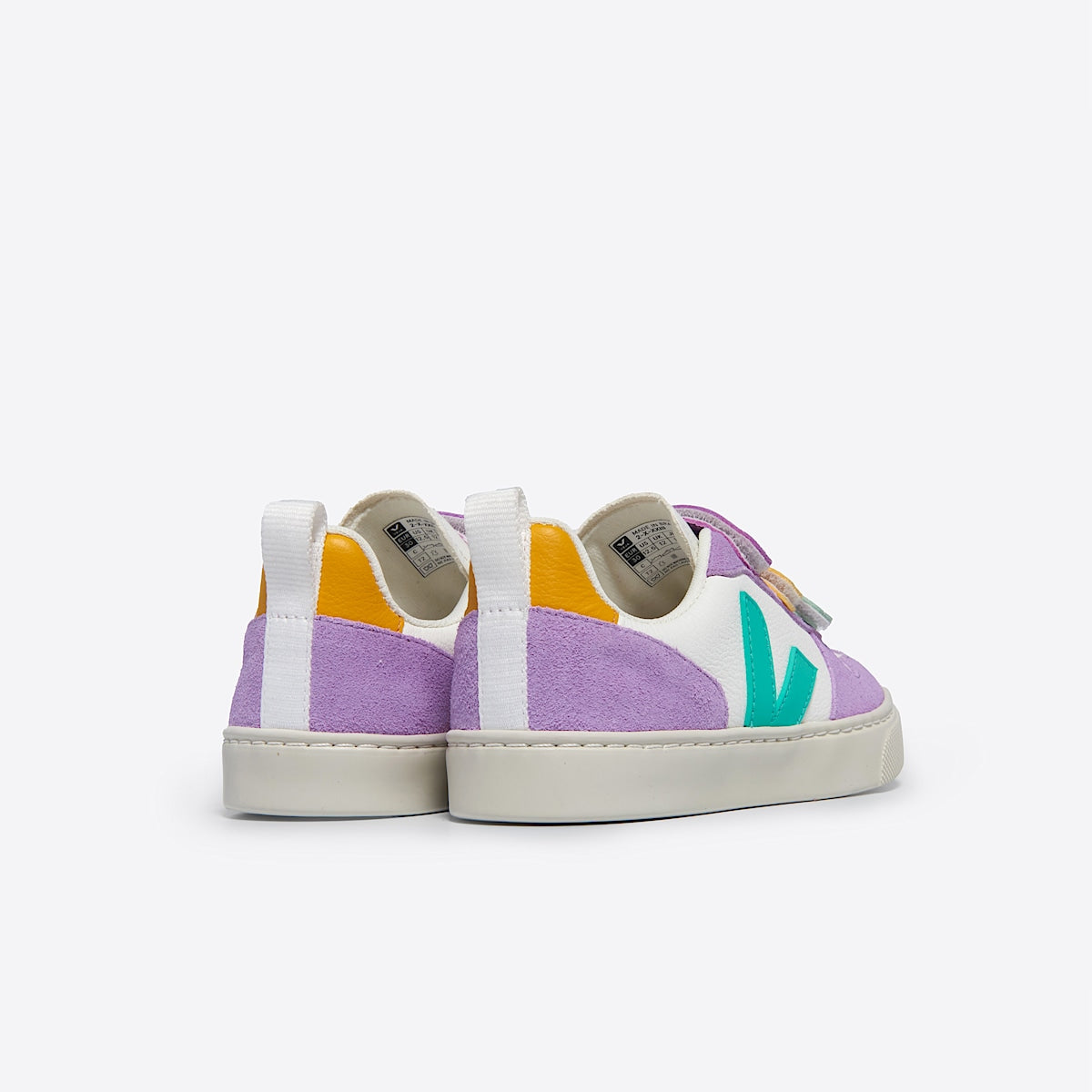 VEJA V-10 Leather White Multico Mint - Image 3