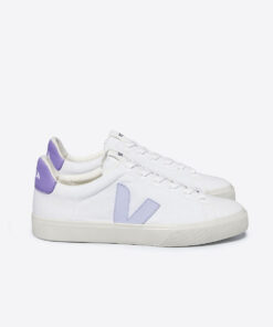 VEJA Campo Canvas White Swan Lavande