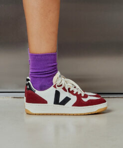 Alternative view of VEJA V-10 Leather White Black Amarante