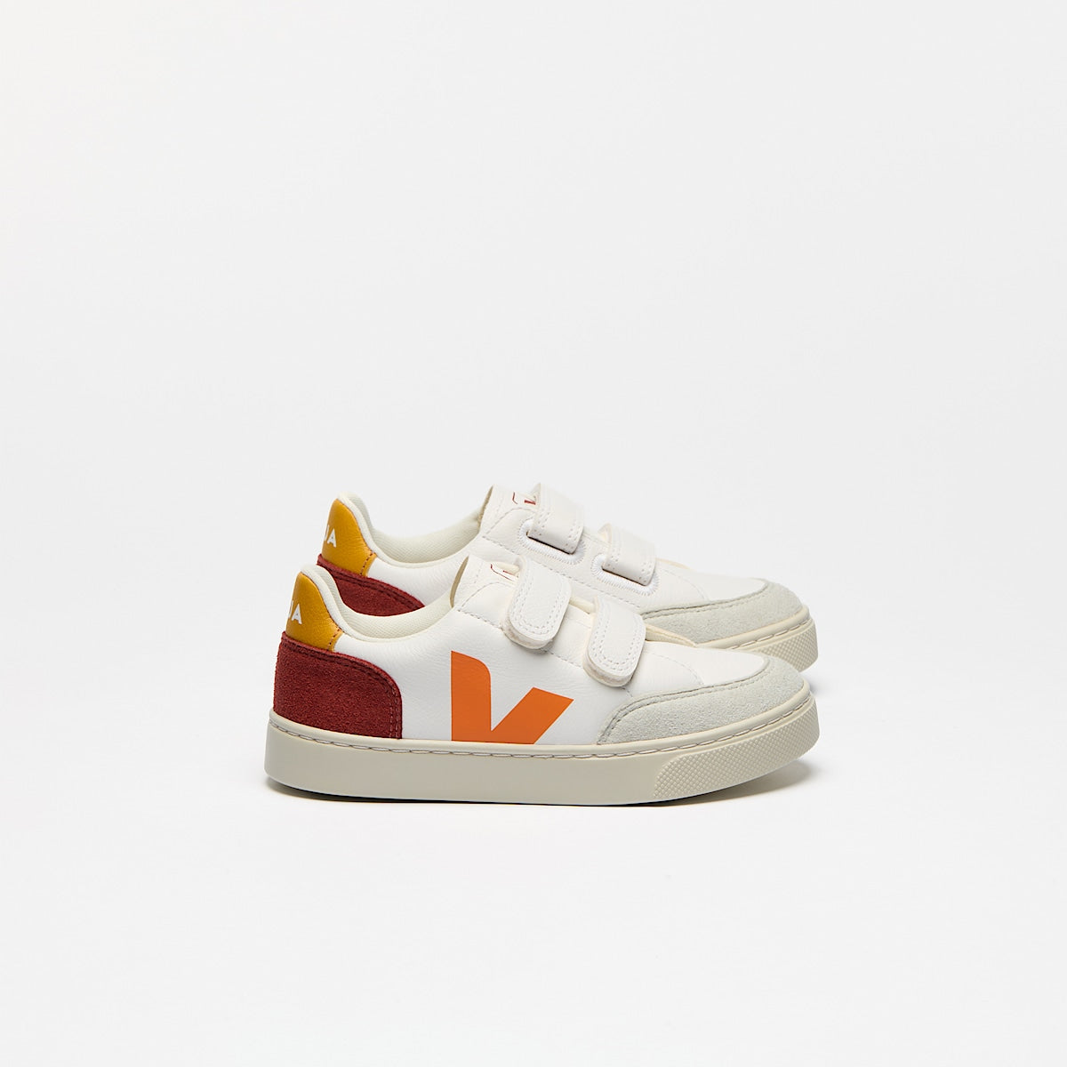 VEJA V-12 Leather White Multico Rouille