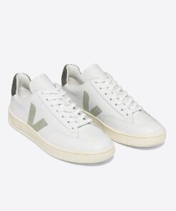 Alternative view of VEJA V-12 Leather White Clay Mud