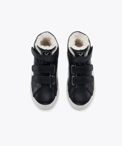 Alternative view of VEJA Esplar Mid Furred Leather Black White