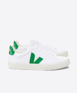 VEJA Campo Canvas White Emeraude
