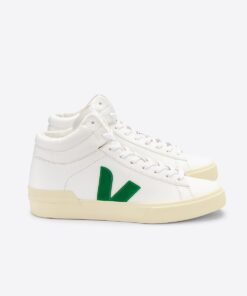 VEJA Minotaur Leather White Emeraude Butter