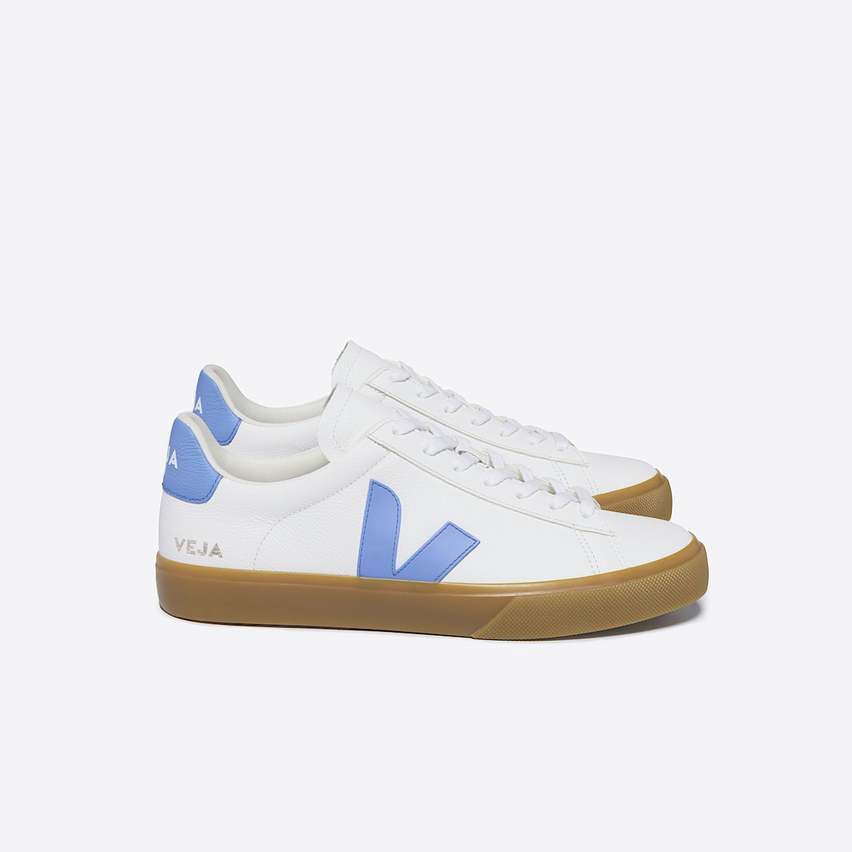 VEJA Campo Leather White Aqua Natural