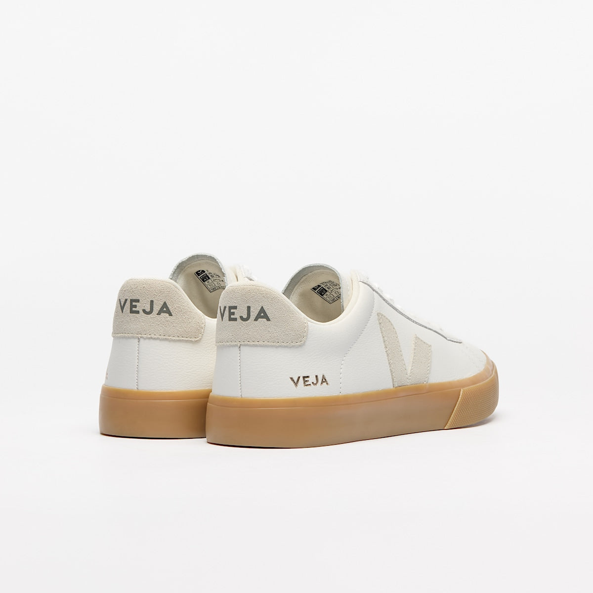 VEJA Campo Leather White Natural Natural - Image 3