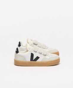 VEJA V-90 Leather White Black Natural