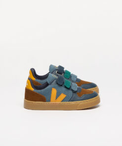 VEJA V-10 Suede California Ouro Natural