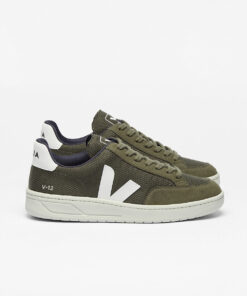 VEJA V-12 Vegan B-MESH Olive White