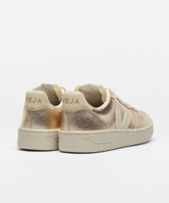 Alternative view of VEJA V-10 Leather Platine Pierre