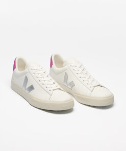 Alternative view of VEJA Campo Leather White Silver Ultraviolet