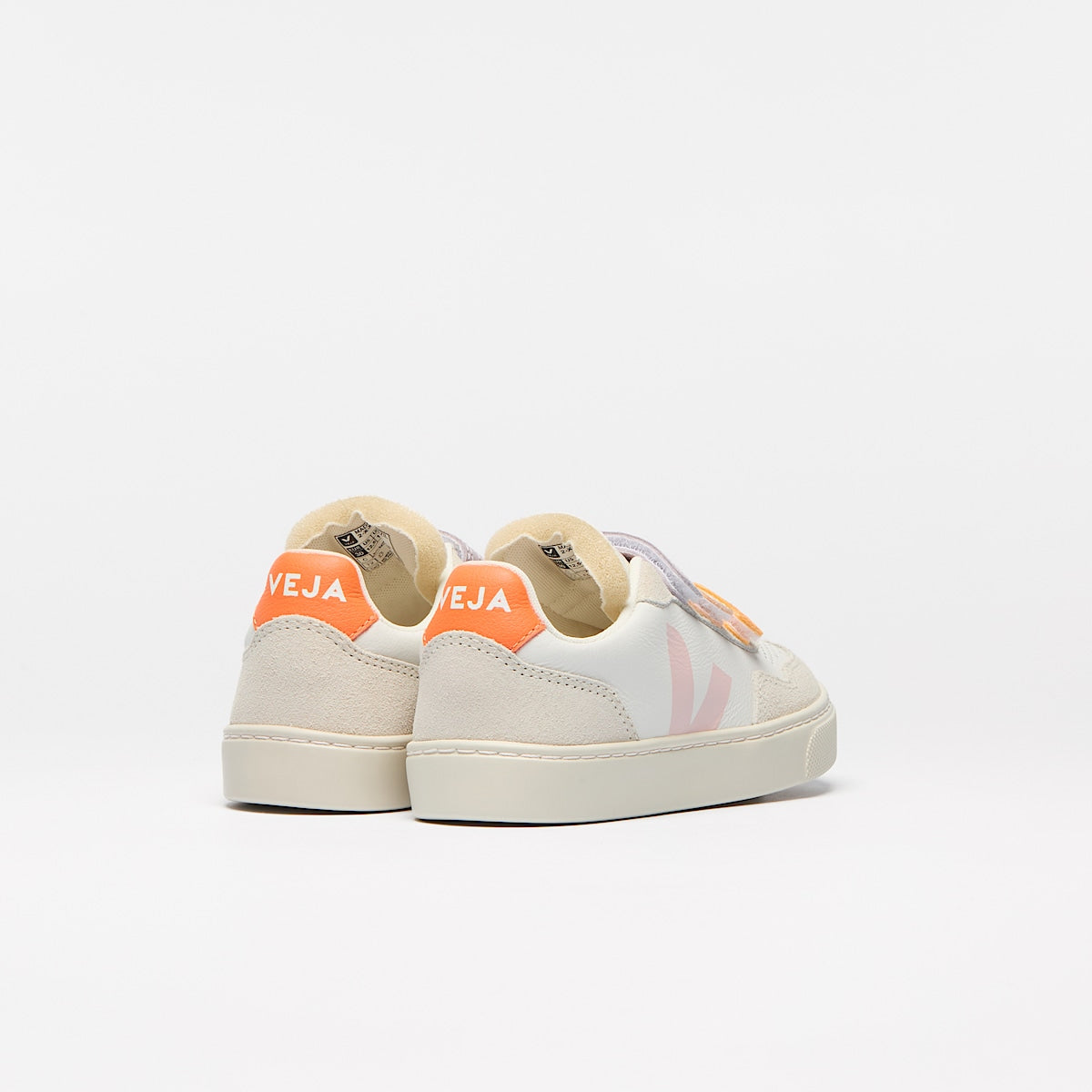 VEJA V-90 Leather Multico White Petale - Image 3