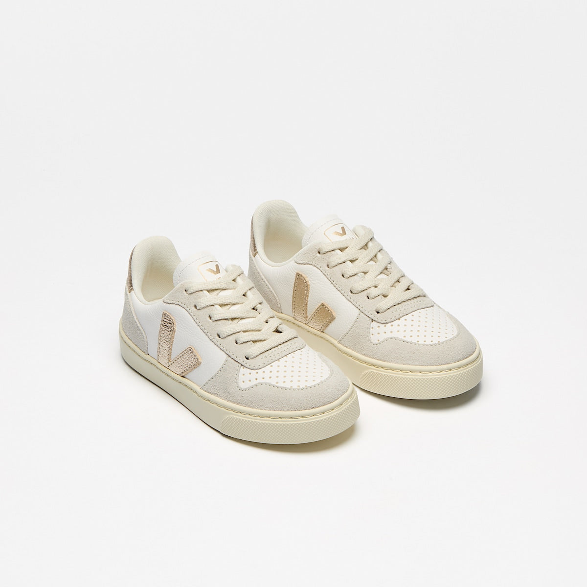VEJA V-10 Leather White Platine Natural - Image 2