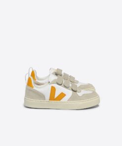 VEJA V-10 Leather White Ouro