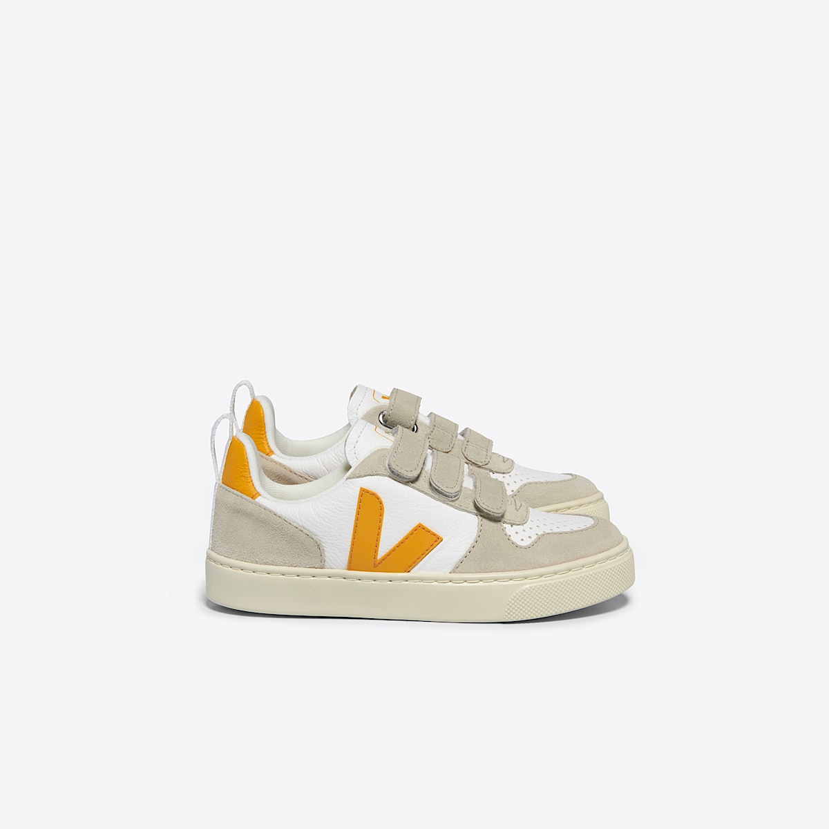 VEJA V-10 Leather White Ouro