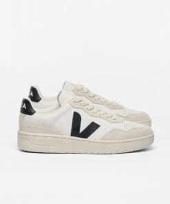 VEJA V-90 Leather White Black