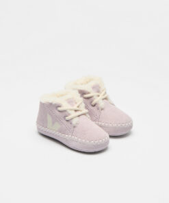Alternative view of VEJA Baby Furred Suede Parme Pierre