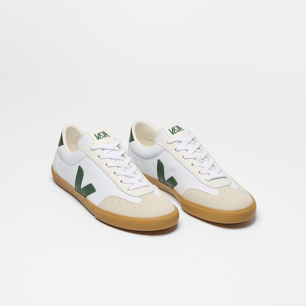 VEJA Volley Canvas White Cyprus Natural - Image 2