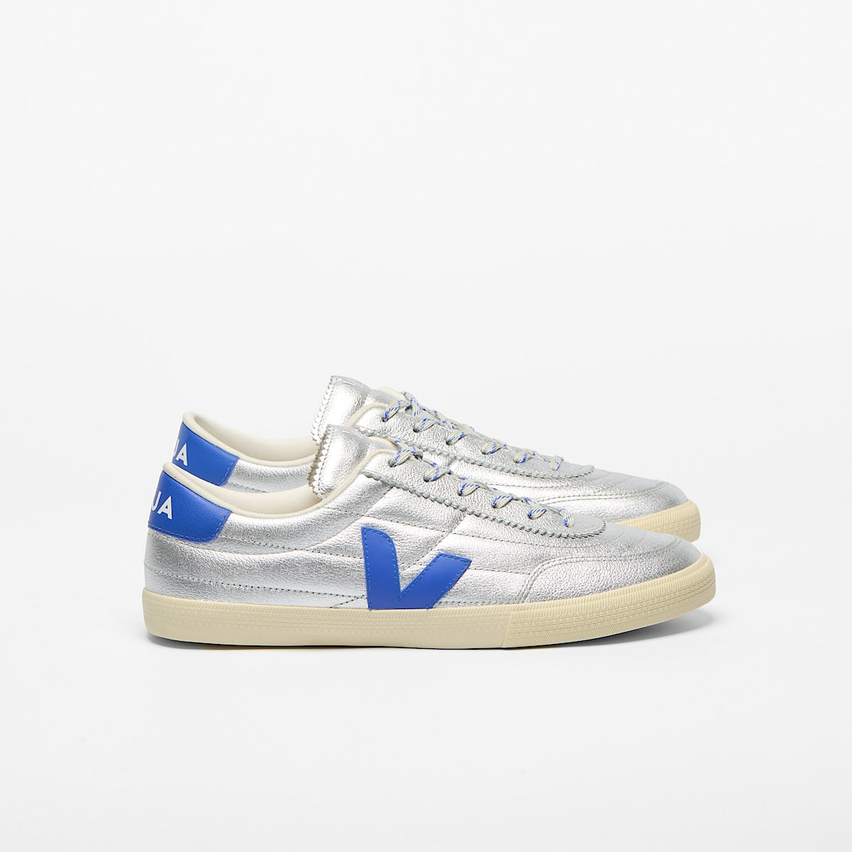 VEJA Panenka Leather Silver Paros