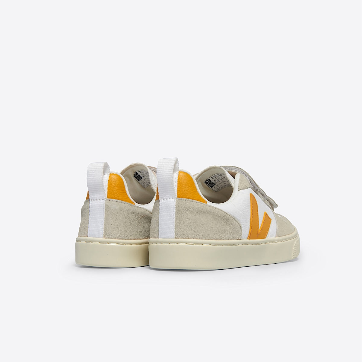 VEJA V-10 Leather White Ouro - Image 3