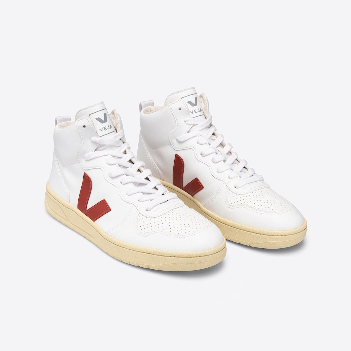 VEJA V-15 CWL White Rouille Butter Sole - Image 2