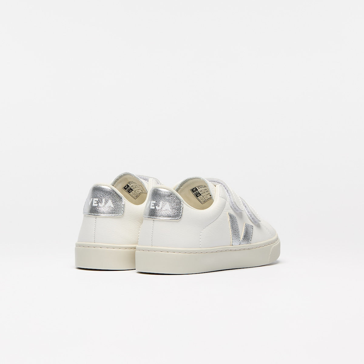 VEJA Esplar Leather White Silver - Image 3