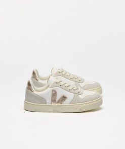 VEJA V-10 Leather White Platine Natural