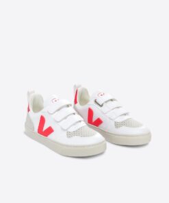 Alternative view of VEJA V-10 CWL White Rose Fluo