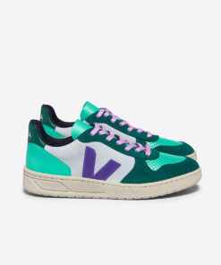 VEJA V-10 Suede Multico Swan Purple Pierre