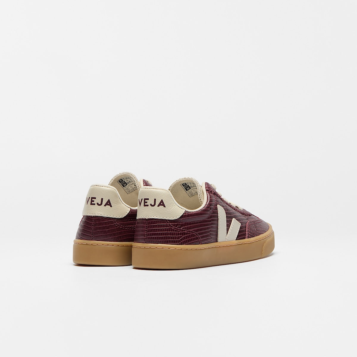 VEJA Volley Elastic Laces Leather Amarante Pierre - Image 3