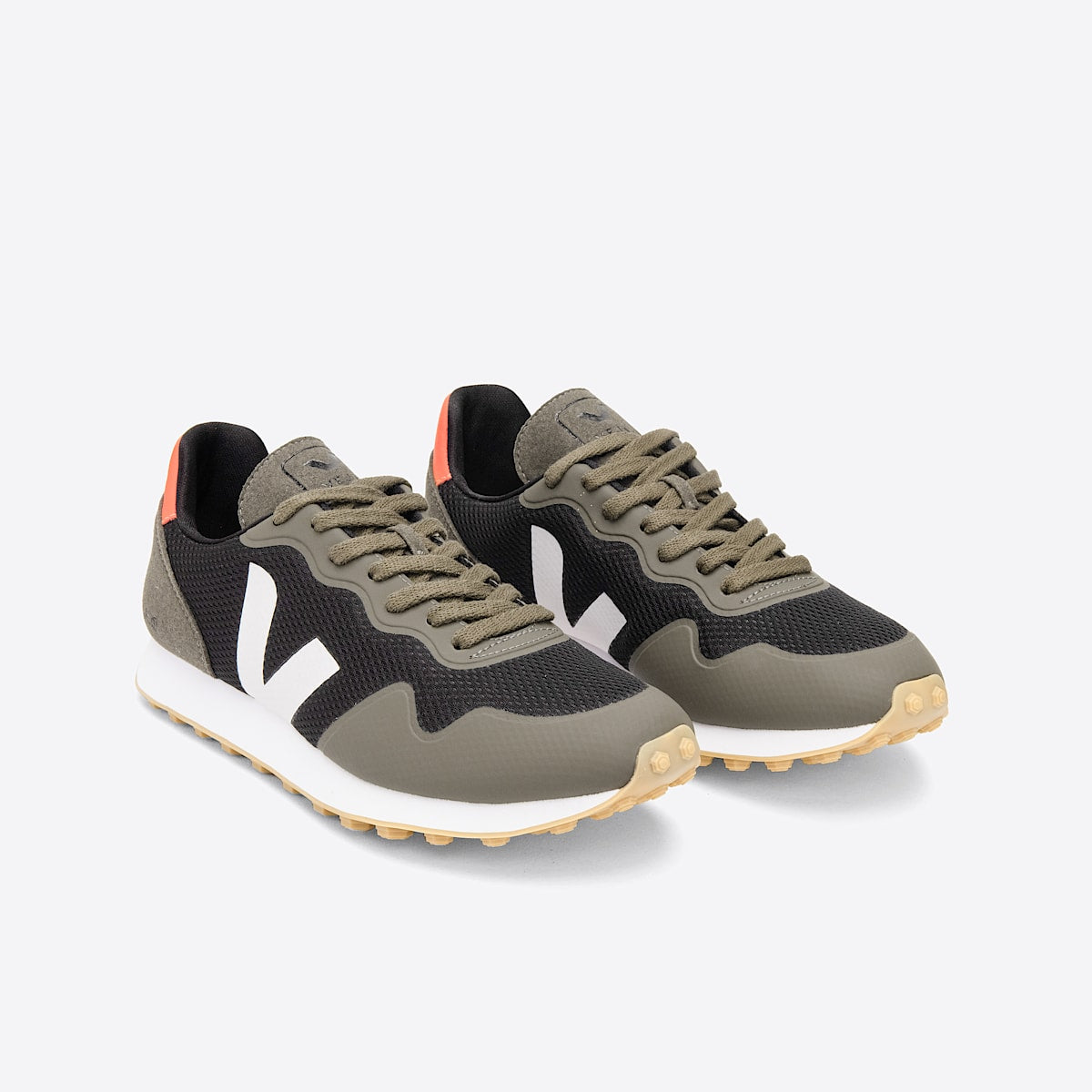 VEJA Sdu Alveomesh Black White Kaki - Image 2