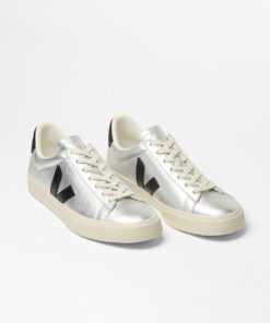 Alternative view of VEJA Campo Leather Silver Black