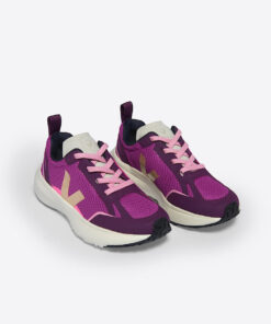 Alternative view of VEJA Canary Elastic Laces Alveomesh Lotus Platine