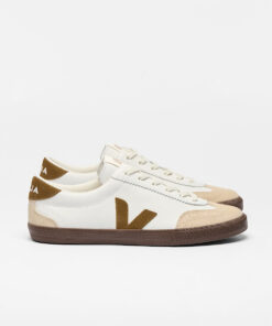 VEJA Volley Leather White Tent Bark