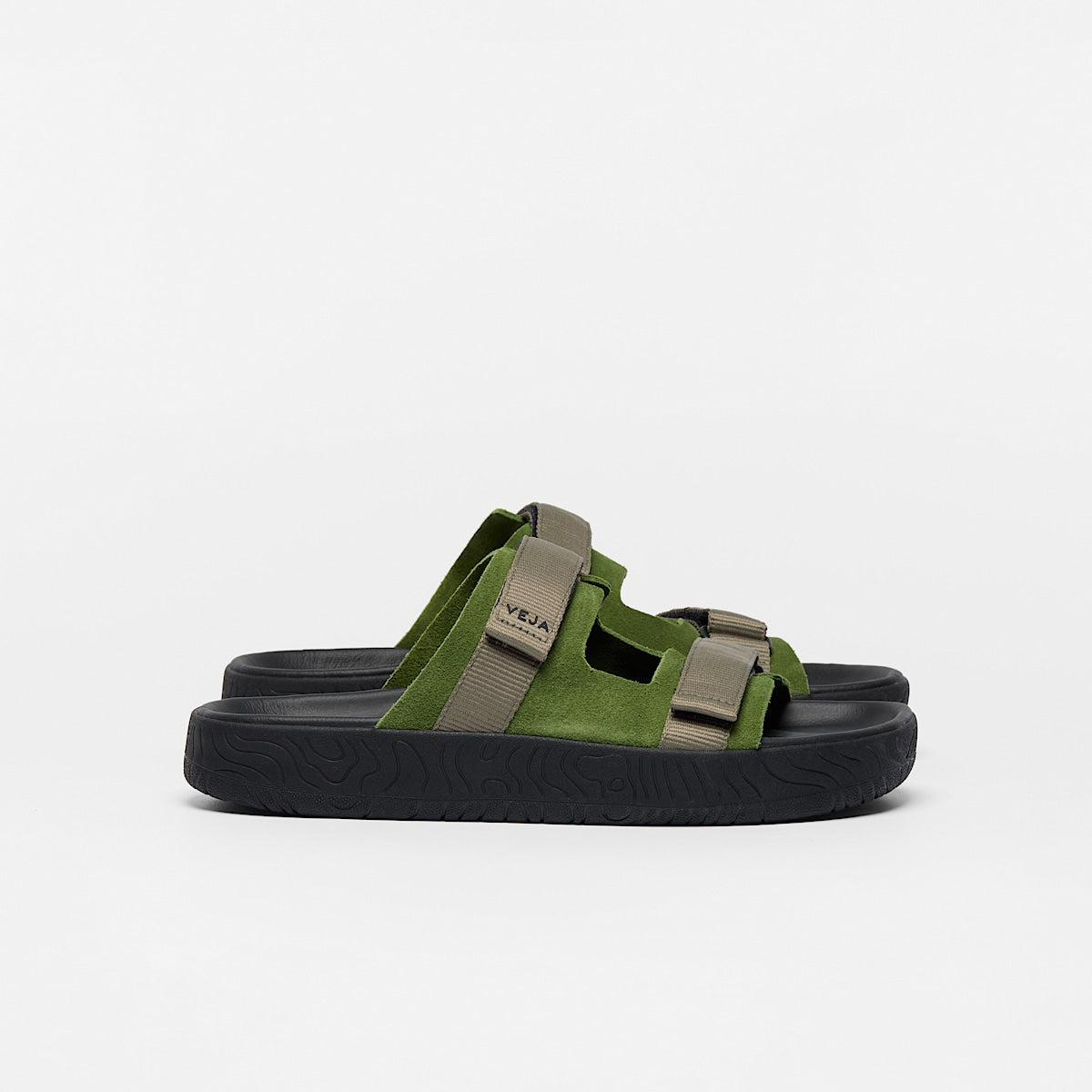 VEJA Arpoador Suede Militar Kaki Black