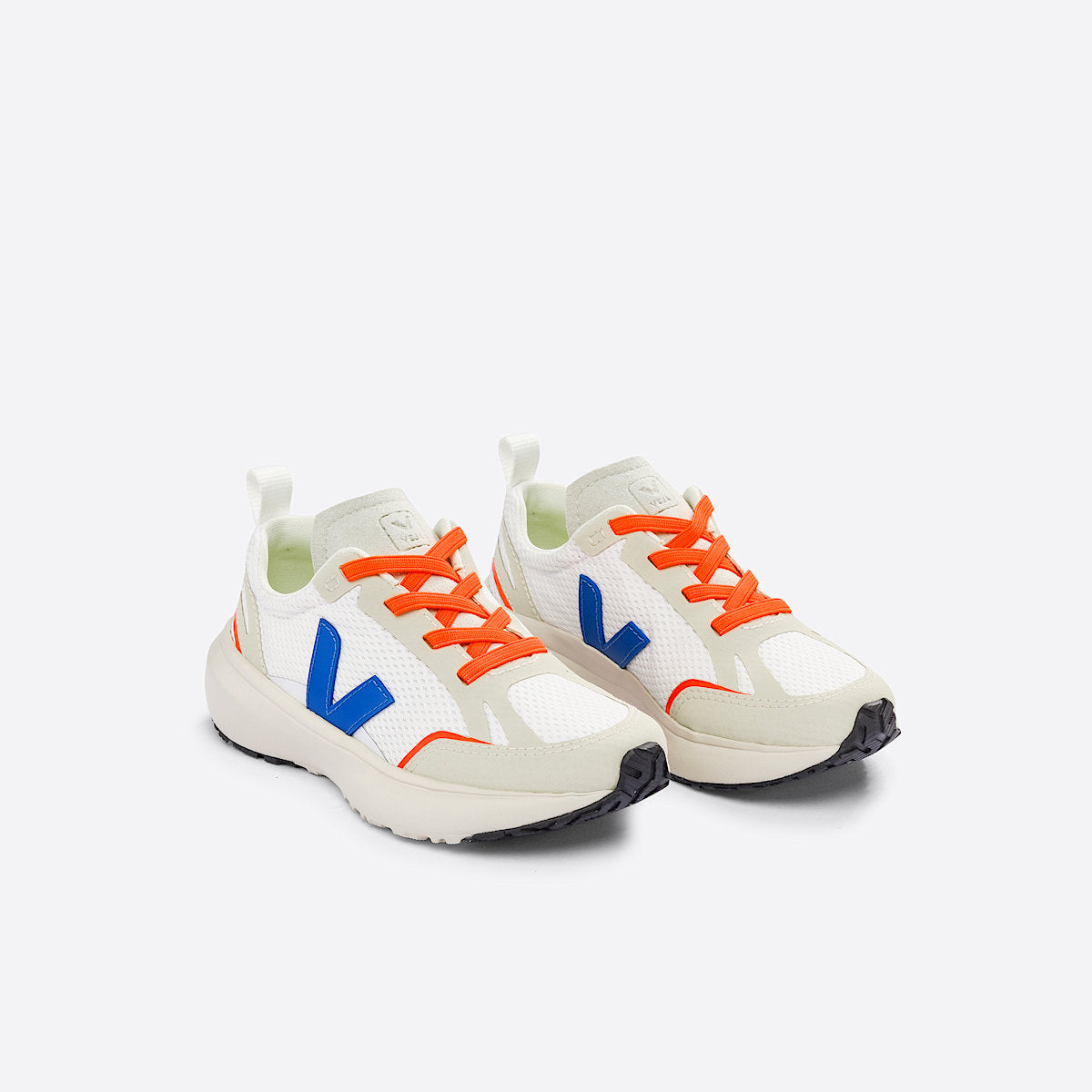 VEJA Canary Elastic Laces Alveomesh White Indigo - Image 3