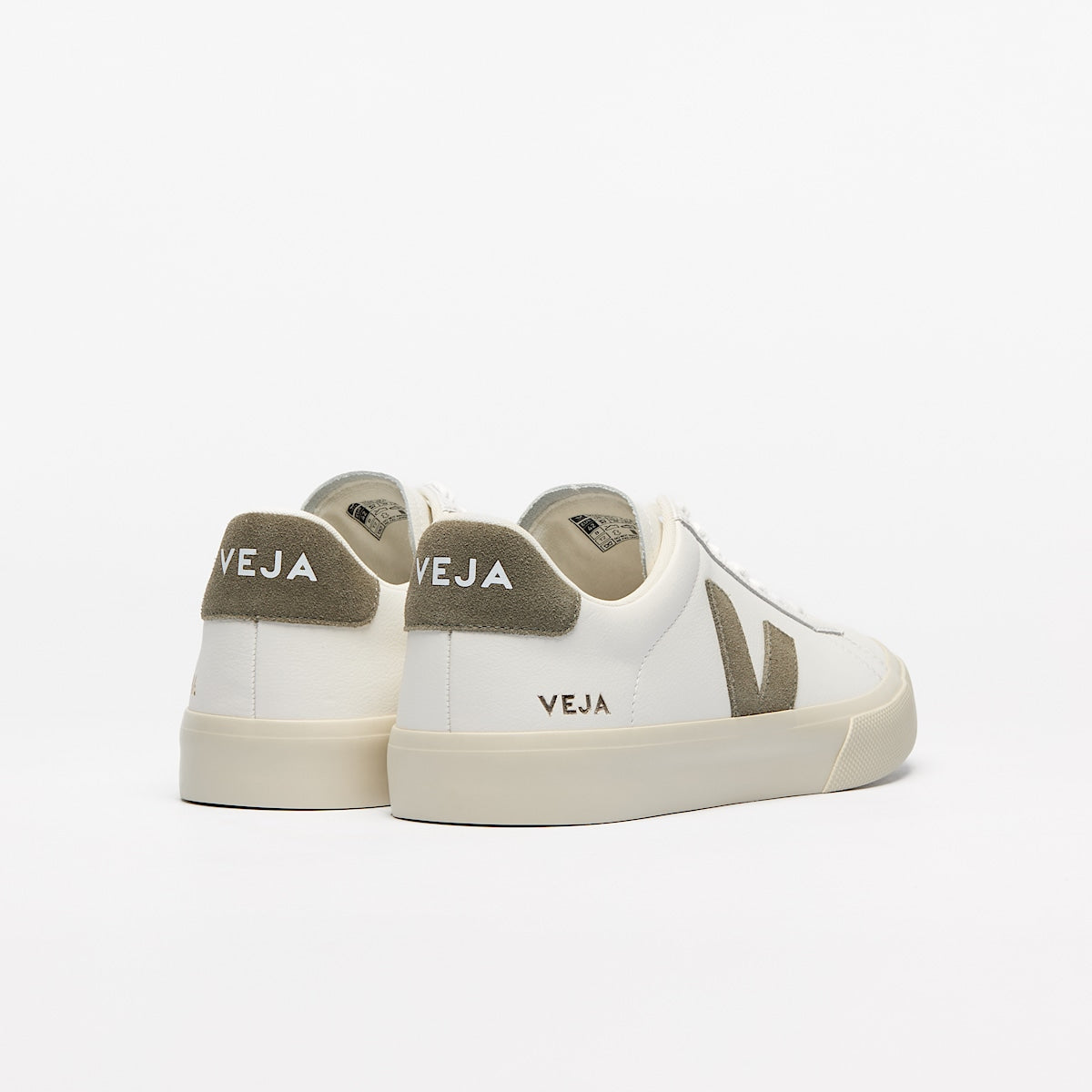 VEJA Campo Leather White Kaki - Image 3