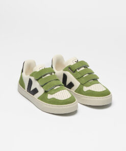 Alternative view of VEJA V-10 Leather Pure Black Kiwi