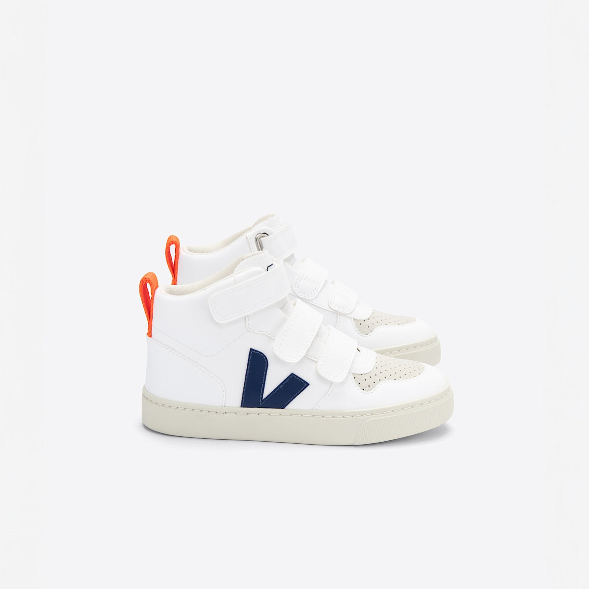 VEJA V-10 Mid CWL White Cobalt Orange Fluo