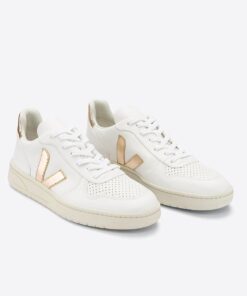 Alternative view of VEJA V-10 Leather White Platine